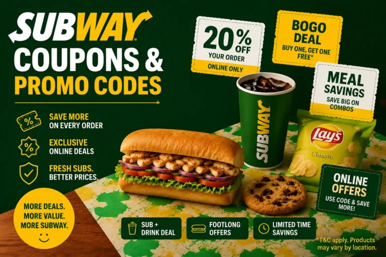 Subway Coupons & Promo Codes