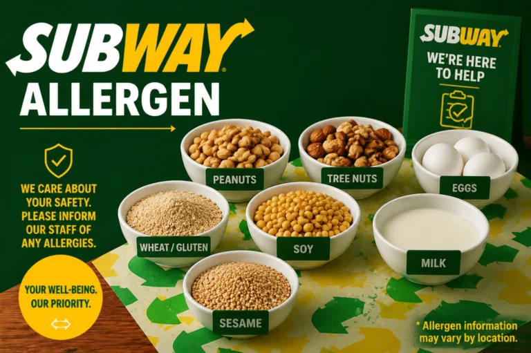 Subway Allergen Menu