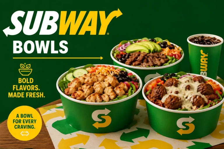 Subway Bowls Menu