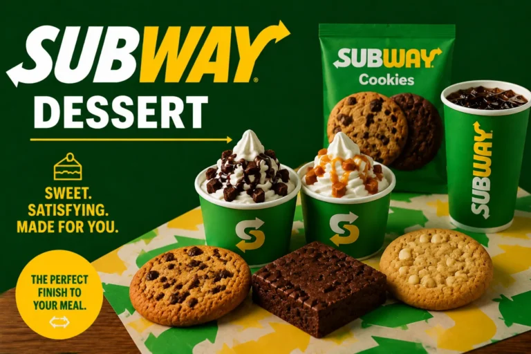 Subway Dessert Menu
