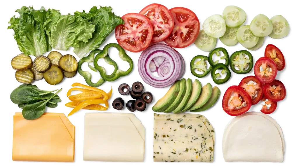 subway toppings
